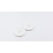 유니폼 단추 환자복, 2.고급무광/21mm/화이트/50개