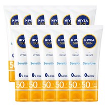 니베아 선 페이스 수딩 센서티브 크림50ml, 12개, 12개