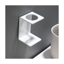 칫솔 홀더 2 In 1 욕실 액세서리 전동 보관함 선반, 화이트 싱글 모델