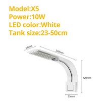 어항조명 골든볼라미네지 핑크키티구피 막구피 금붕어 3자 어항조명 led 밝기조절 램프, x5-흰색