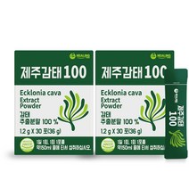 힐링 제주감태100 추출 건강 분말, 2개, 36g