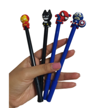 마블 어벤져스 히어로 0.5 중성펜 4종 /스파이더맨 아이언맨 캡틴아메리카 베트맨, 4개