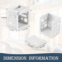 블라인드 조각 블라인드 브래킷 창 용 로우 프로파일 박스 마운팅 화이트