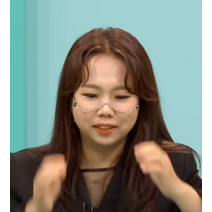전참시 홍현희 안경 반원 안경테 큐빅 반프레임