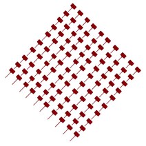 100 조각 T 모양 정원 레이블 야외 실내 마당 농장 분류 마커 과일 나무 묘목 식물 기호, 빨간색