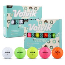 [VOLVIK] 볼빅 NEW 툰 2피스 골프공 12p, 볼빅 NEW TooN_레인보우1더즌, 볼빅 NEW TooN_레인보우1더즌, 선택완료