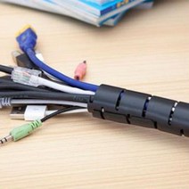 컴퓨터선정리 전선정리 매직케이블, 화이트 25mm   - 1m, 1개