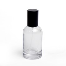 새로핸즈 클램프 타입 유리 향수공병 샤르망 투명 매트블랙캡 30ml, 단품, 1개