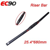 ec90 풀 카본 mtb 핸들바 25.4mm 31.8mm 자전거 탄소섬유 660 760mm, 12 Riser 25.4-680mm, 1개