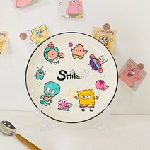 CUTE QUEEN 컬러 도자기 식기, 단일 디스크 (스폰지 밥 회전)
