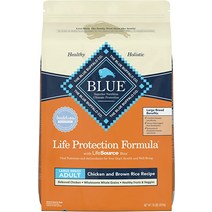 강아지 사료 Blue Buffalo Life Protection Formula 천연 성인 대형 품종 건식 개, [01] 15 Pound (Pack of 1), [02] 생선 & 오트밀