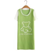 XL-4XL 빅사이즈 곰돌이 니트 99 데일리 원피스 여름 캐주얼 꾸안꾸룩 시원한 코디