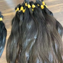 포니테일가발 천연 인모 벌크 브레이딩 헤어 씨실 없음 가공되지 않은 베트남 연장