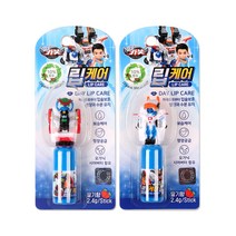 헬로카봇 피규어 립케어 립밤, 3개, 딸기향