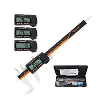 TYTURE 디지털 캘리퍼스 15.2cm6인치 캘리퍼 측정 도구 스테인리스 스틸 바디 자동 꺼짐 기능 버니어 포함