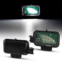 폭스바겐 부품 악세사리 파츠 슈퍼 브라이트 화이트 Canbus LED 언더 사이드 미러 램프 퍼들 2 개 폭스바, 01 White