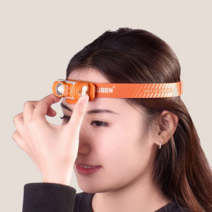 우벤 H3 초경량 LED 헤드랜턴 미니 후레쉬 120루멘 비박 캠핑 낚시 야간 산행, 블루