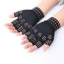 마사지 볼 땅콩 롤링 자석 핑스트릿 패션스 장갑 관절 핸드 관리 케어 도구, Black and Gold