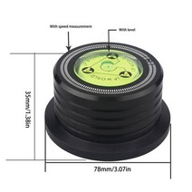 경량원판 초경량 저중량 바벨 원판 1kg 1.25kg 레코드 플레이어 용 50Hz 웨이트 클램프 LP 비닐 턴테이블 알루미늄 합금 디스크 안정기 부품 액세서리, Black 50Hz_옵션