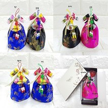 콩이네리본 선물용 매화무늬 한복방향제(향팩과 상자 포함) 외국인선물 한국관광기념품 한복디퓨져 한국전통선물, 매화 방향제-하늘