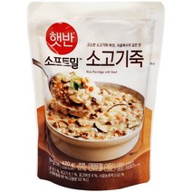 햇반소프트밀 소고기죽 420g, 2개