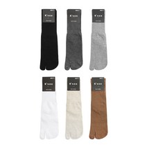 K-SOX 남자중목 패션 타비 쪼리 발가락 양말 올 무지 컬러 6종 색상선택