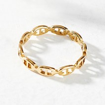 노이드비 써지컬스틸 돼지코 사슬연결 체인 여성반지 3컬러 4사이즈