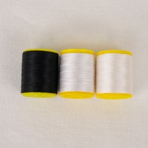 실크사(견사)블랙.백색 진주, 백색