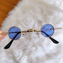 눈알가리개 레옹선글라스 인싸안경 알작은 골드블루