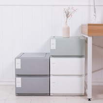 창신리빙 프랑코 스텝박스 36cm (대) 스텝 서랍장, 화이트, 1개