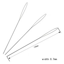 핸드피스 변환기 본딩 벤딩 보석십자수도구 도구 장비 Oar 트위스트 진주 바늘 특별한 피어싱 구슬 끈 미세 천공 0.15-0.7mm, [06] 130x0.7mm