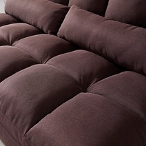 (누적후기 1000개 돌파) 위즈 2인 좌식소파베드 쿠션포함 SB151SC, 브라운