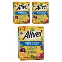 네이쳐스웨이 얼라이브! 맨 에너지 멀티-비타민 멀티-미네랄 타블렛, 50개입, 3개