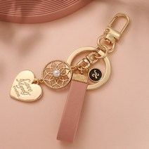 [선물포장] 드림캐쳐 탄생석 이니셜 레더 키링 (7컬러)