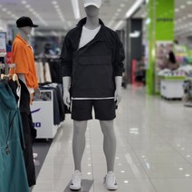 미즈노 미즈노 남여공용오버핏아노락바람막이집업4부반바지트레이닝복세트