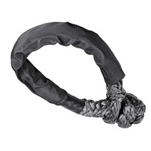 자동차견인고리 하트견인고리 견인로프 줄 후크 악세사리 스트랩 인테리어 차량용 뜨거운 35000 lbs 용 합성 부드러운 걸쇠 유연한 atv 윈치 복구 16t 나일론 케이블카, 검은색