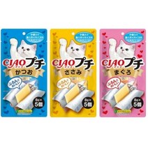 희동이네 고양이 간식 이나바 챠오 뿌치(쁘띠) 8g x 5입, 6팩, 참치