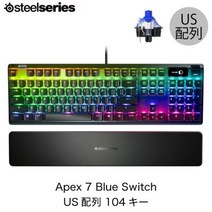 SteelSeries Apex 7 Blue Switch US배열 기계 게이밍 키보드 104키#64774스틸 시리즈(키보드)