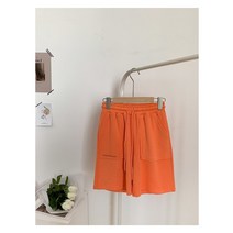 높은 허리 캐주얼 스포츠 반바지 여성 봄과 여름 얇은 섹션 새로운 슬림 스트레이트 와이드 레그 바지 여성