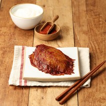 [수미푸드몰]노랗게 삭힌 콩잎김치 양념 콩잎 장아찌 500g, 1개