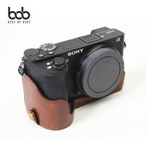 (다드몰) bob SONY 소니 A6500 카메라 가죽 속사 하프 케이스 (a5897ea1118), 쿠팡 다드몰 소니A6500_카멜브라운