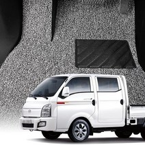 아이칸 현대 포터2 더블캡 코일매트 자동차 확장형 카매트, 1열+2열 (일반형), 베이지, 포터2 더블캡_2륜 오토