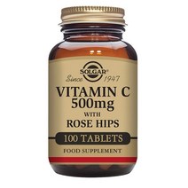 솔가 비타민 C 500mg 로즈힙 타블렛 글루텐 프리 무설탕 100개입 1개