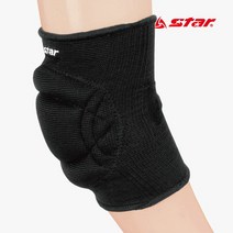 스타 쿠션 팔꿈치보호대 XD521W (2개입) 충격완화, 블랙[XS]