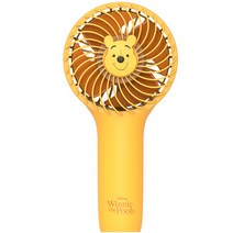 로이체 휴대용 선풍기 디즈니 미키 곰돌이 손풍기 스트랩 3단계 바람 세기 최대 3시간, 디즈니 곰돌이푸)푸