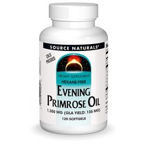 소스 내추럴스 콜드 프레스드 헥산프리 이브닝 프림로즈 오일 감마리놀렌산 120정