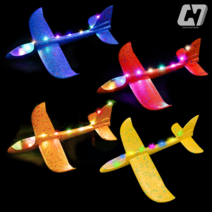 [4d비행기프라모델] 쵸미앤세븐 스티로폼 글라이더 비행기 FULL LED 대형