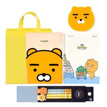 카카오프렌즈 문구세트 학용품세트 카카프렌즈 연필세트 선물가방증정, 카카오 연필문구세트5500(라이언)+선물가방, 1set