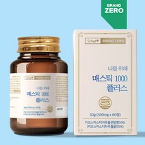 스캇나인 너를 위해 위건강 그리스산 매스틱 1000 플러스 60정, 1개
