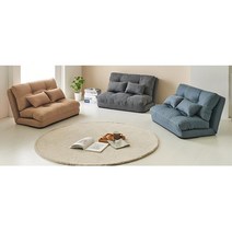 모던 패브릭 2인 다리없는 푹신한쿠셔닝 소파베드 3색 쇼파 좋은 기능성, 그레이